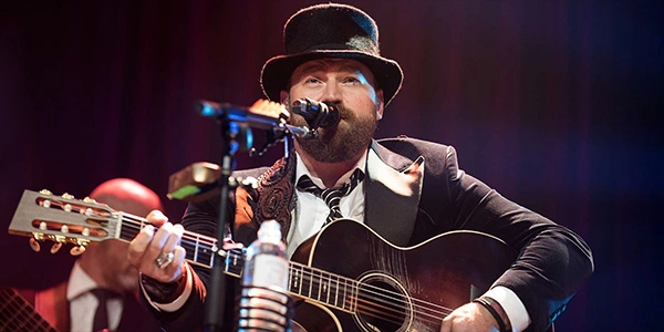 Zac Brown performing live in concert